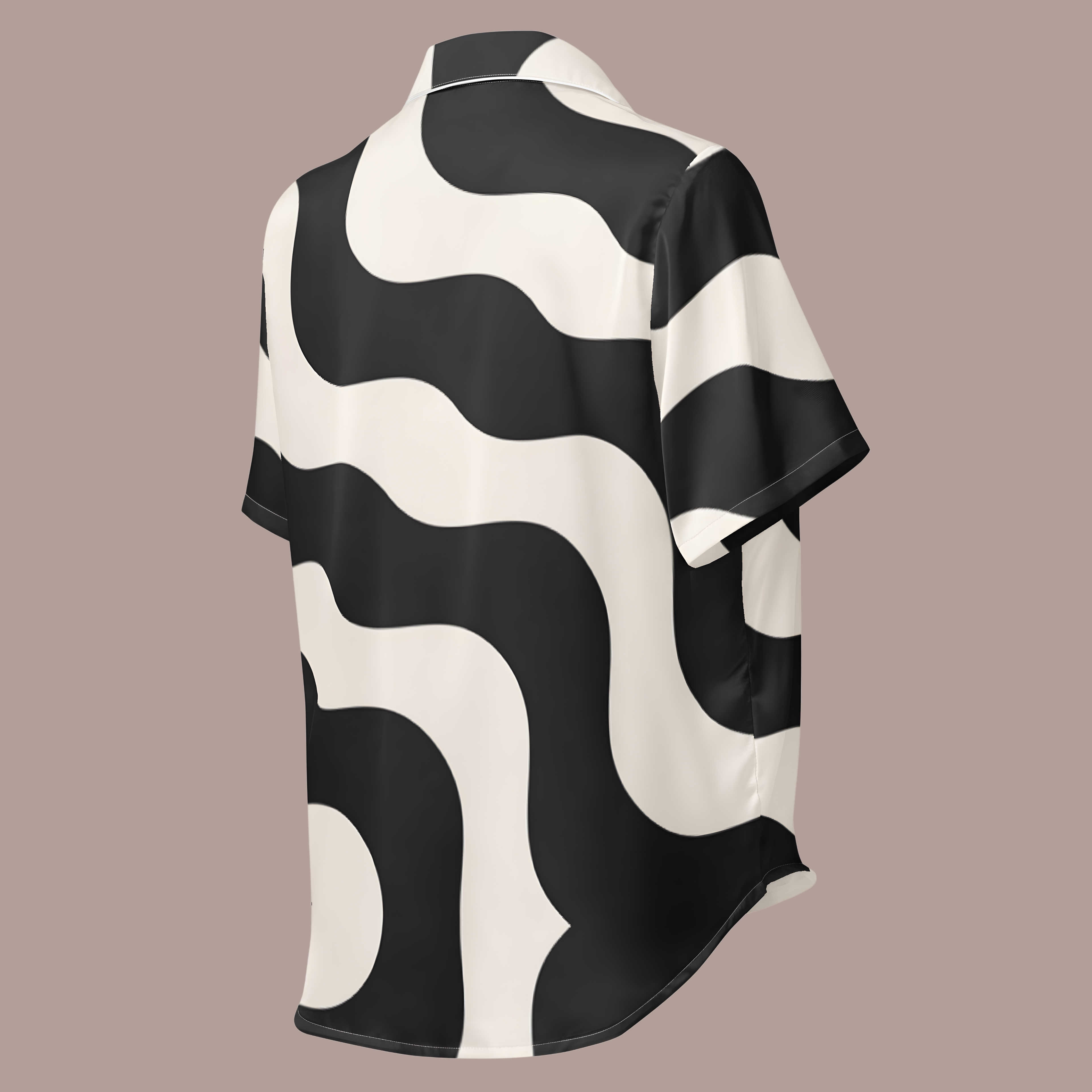 Ink Spill Satin Pajama Top