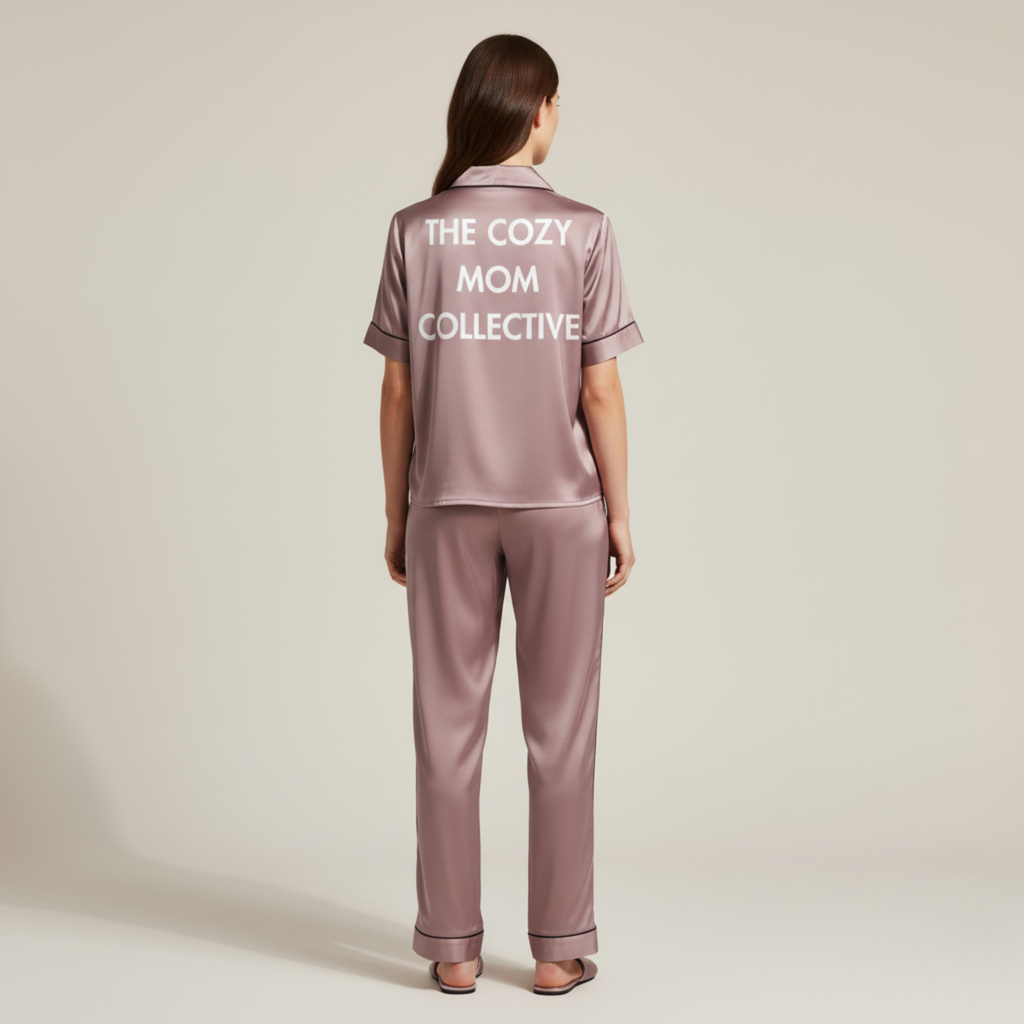The Cozy Mom Collective Satin Pajama Pants
