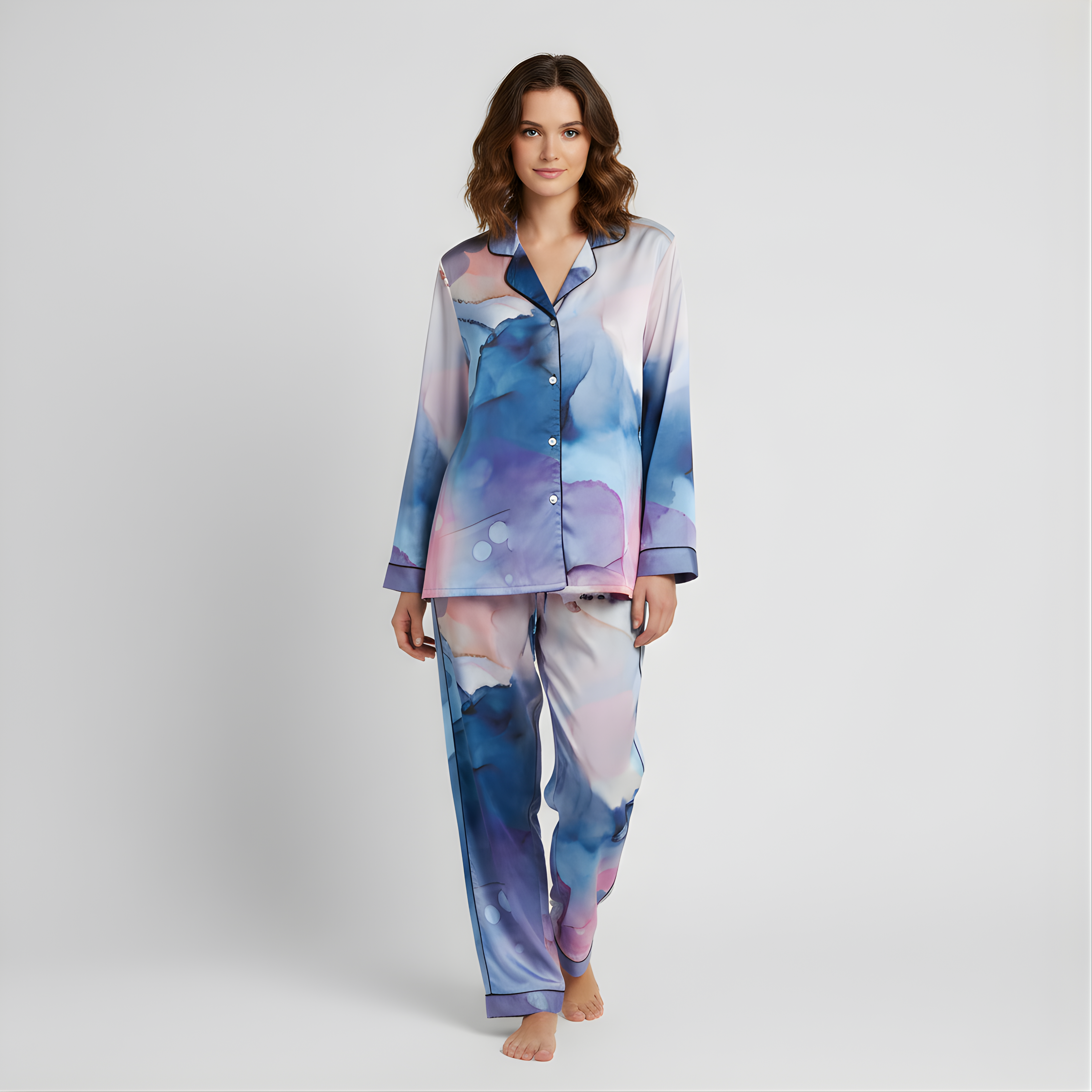 Satin Mirage — Pajama Top