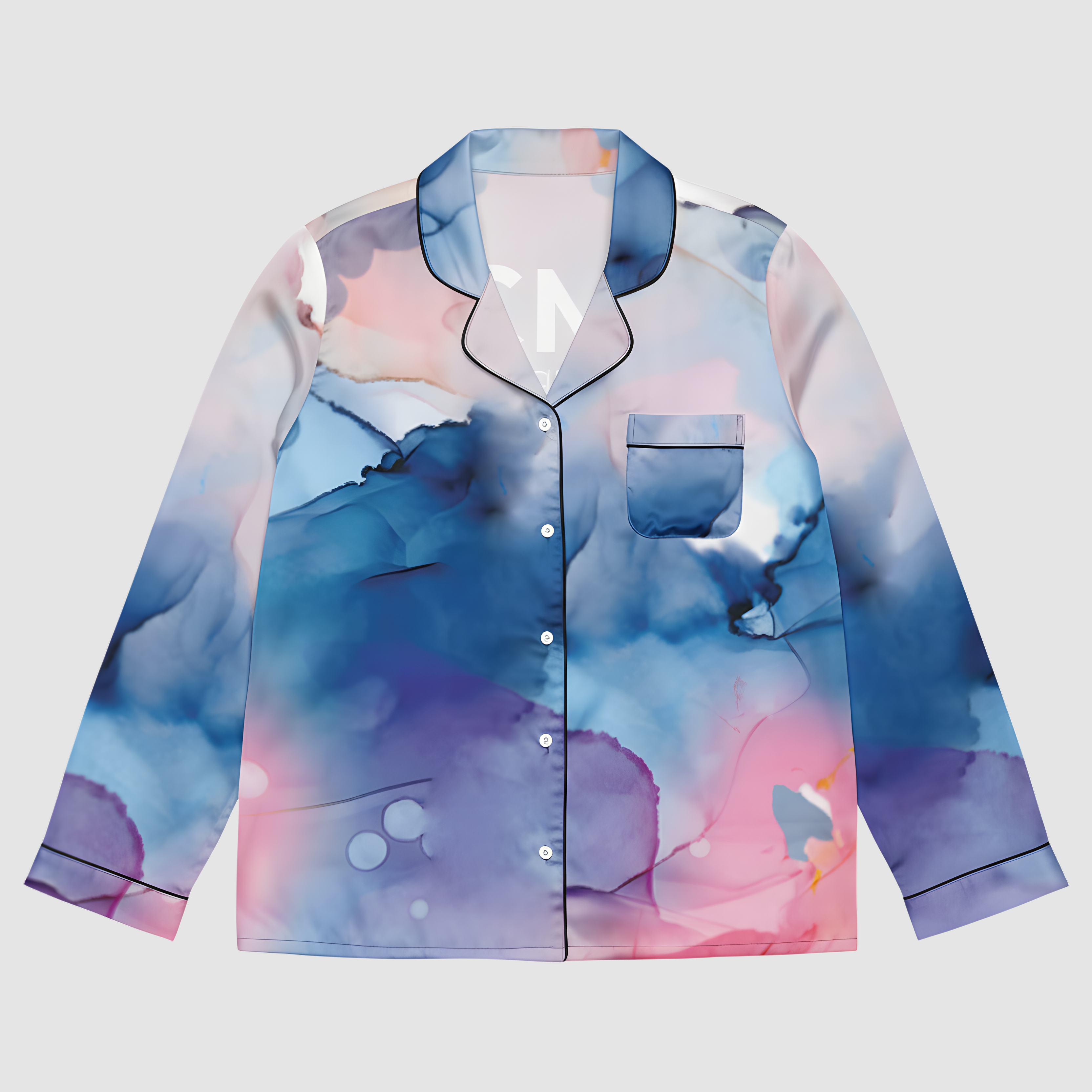 Satin Mirage — Pajama Top