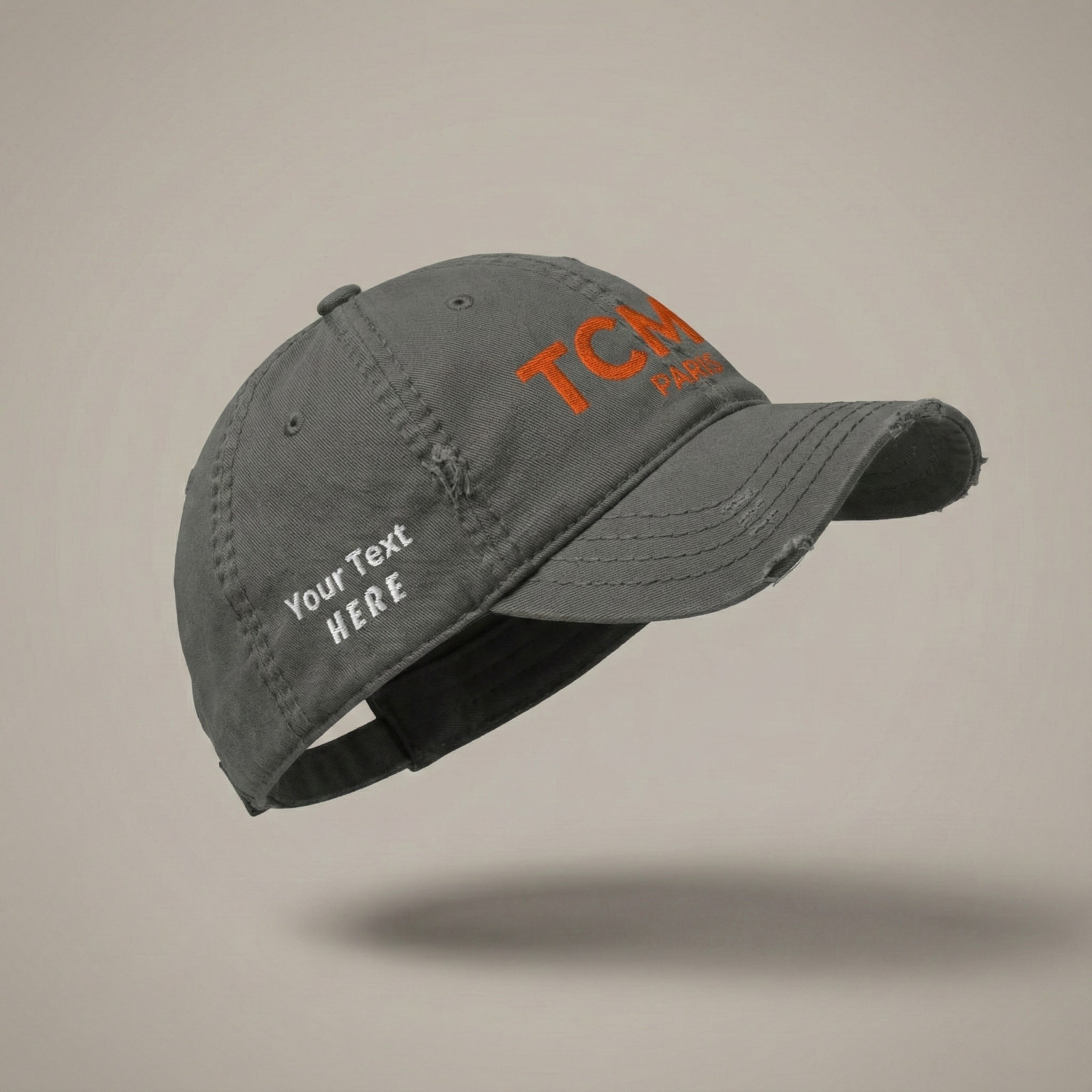 Distressed Edge Dad Hat (Customizable)